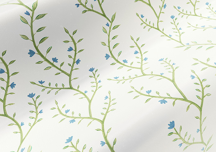 Boughton Faux Silk, Blue - Roman Blind - Image 4